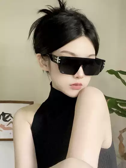 Functional Style Sunglasses for Women, Trendy One-Piece Design, Suitable for Cycling, Running, Hiking, Windproof, Uv Protection, Large Face