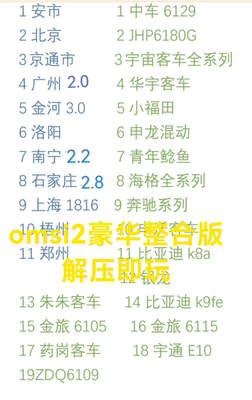 电脑游戏免steam巴士模拟2OMSI2中国车辆地图整合版语音报站