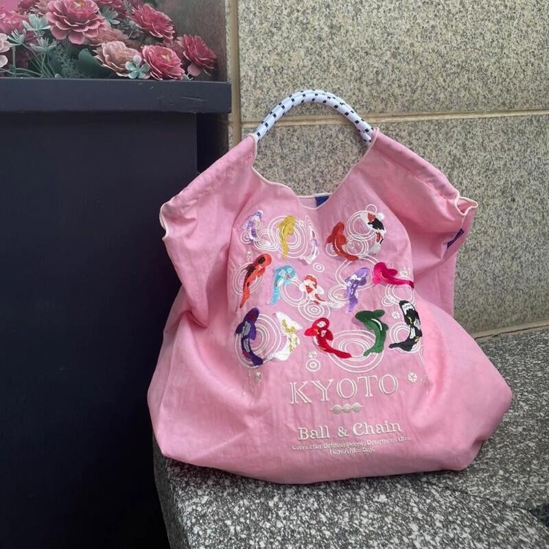 日本正品ballchain锦鲤购物袋包