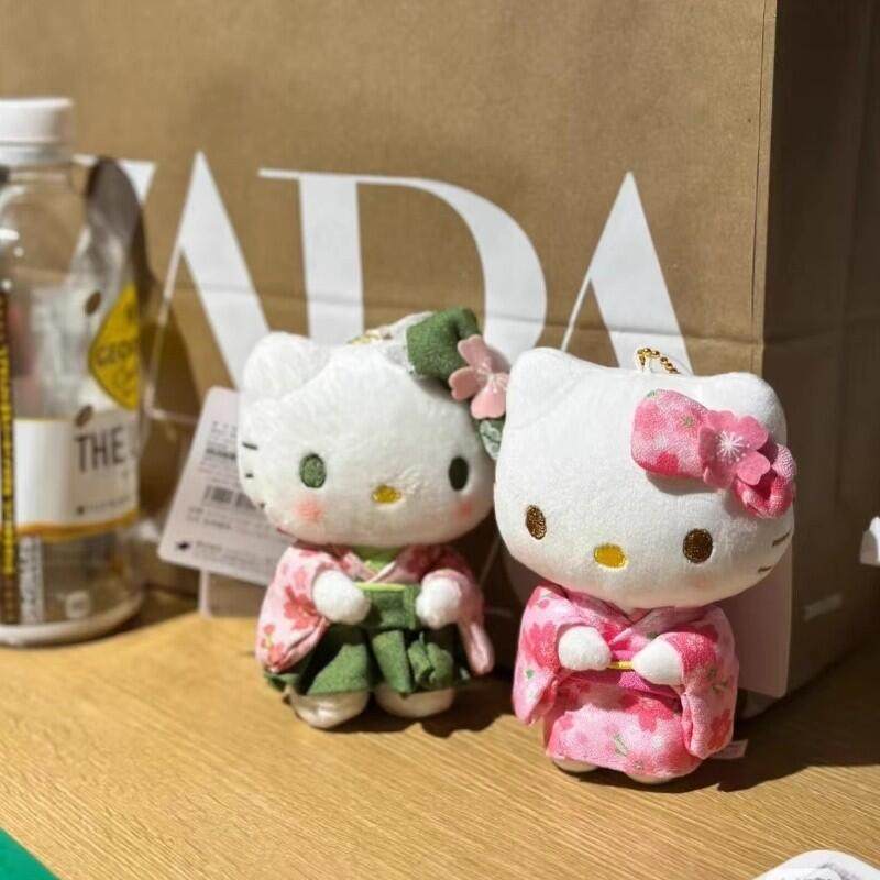 日本代购正版京都限定和服包包挂件哈喽kitty KT挂饰毛绒玩偶公仔