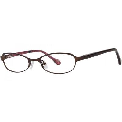 代购Lilly Pulitzer女士眼镜框椭圆形金属全框棕色日常佩戴办公