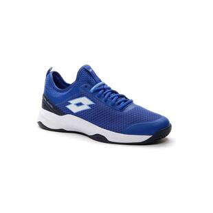代购Lotto乐途男士网球鞋防滑耐磨透气舒适轻便支撑运动鞋蓝色