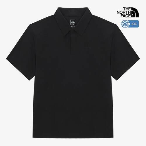 海外代购THE NORTH FACE/北面男士运动T恤冰感凉感短袖翻领