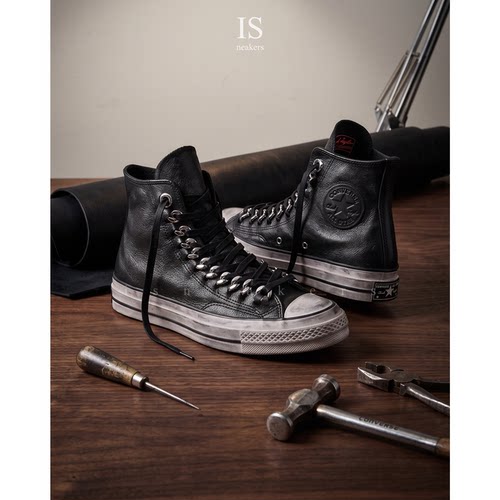 Converse匡威做旧皮面运动休闲鞋
