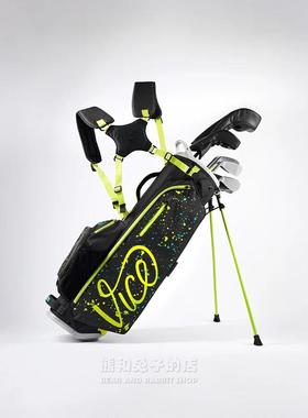 代购Vice Aero Carry bag 高尔夫球包 轻便7口袋高尔夫球杆袋黑色