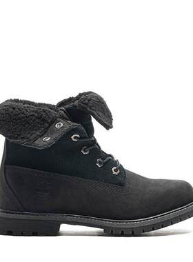 海外代购TIMBERLAND/添柏岚女士雪地靴防水防滑耐磨高帮翻折毛口