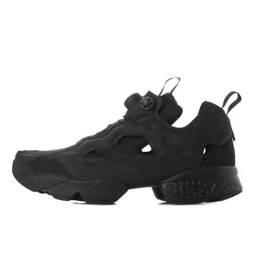 海外代购Reebok/锐步女士运动鞋充气科技轻量缓震低帮全黑