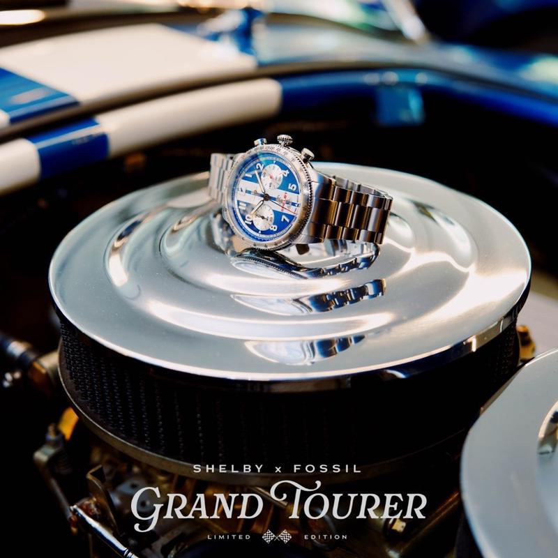 Shelby x Fossil Grand Tourer 限量版赛车腕表套装石英计时码表