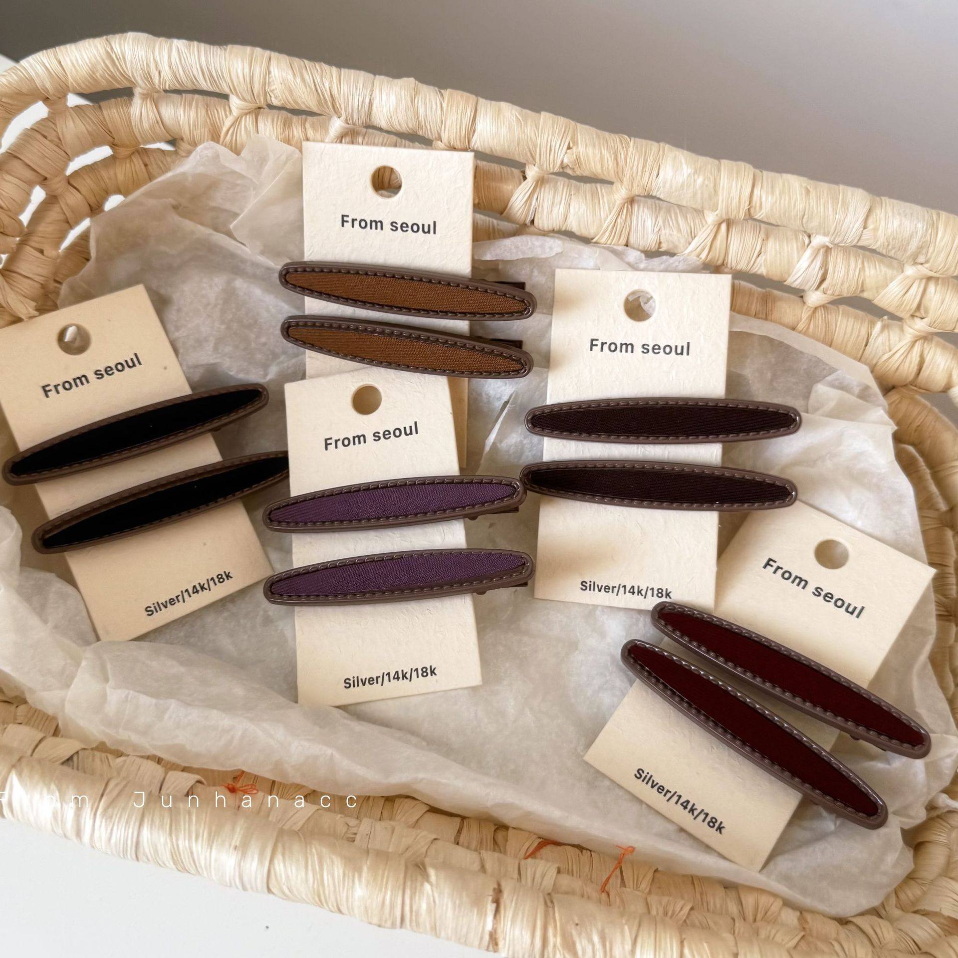 法式秋冬拼色高级感几何鸭嘴夹发夹 时尚法式刘海侧边夹发饰女,饰品/流行首饰/时尚饰品新,发饰,淘宝优惠券,粉丝福利购,淘宝优惠卷