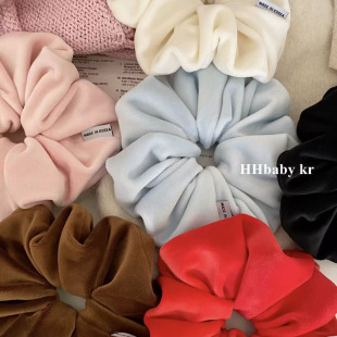 韩国高级感柔软丝绒大肠发圈博主同款 马尾发绳发饰女