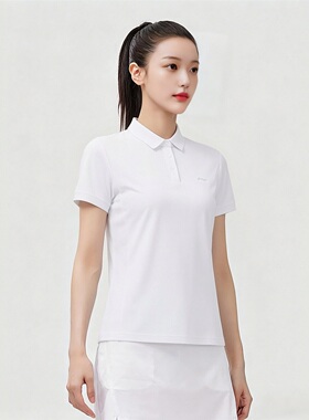 李宁短袖T恤女子2026夏季健身防晒排湿速干舒适宽松POLO衫APLW144