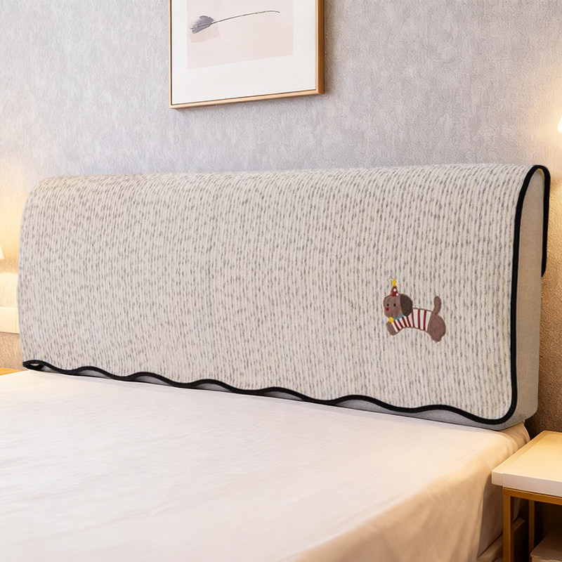 床头套罩简约四季通用2026新款万能木床全包防尘遮丑盖巾罩雪尼尔,居家布艺,床头罩,淘宝优惠券,粉丝福利购,淘宝优惠卷