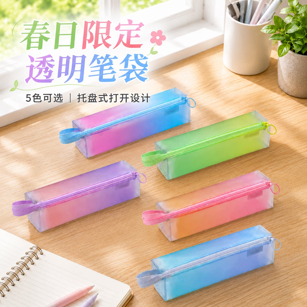 国誉Campus春限天蓝渐变笔袋
