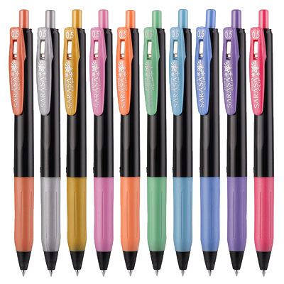 斑马中性笔宝石系列金属色