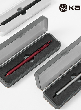 KACO KLIP凯锐 金属中性笔0.5黑芯三角笔杆设计时尚笔夹 学生刷题用文具办公用品 商务签字笔