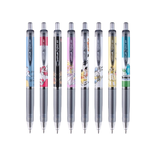 日本uni三菱铅笔限定迪士尼UMN-158DS/105按动式中性笔学生用刷题白雪公主联名款三眼怪米奇0.5mm签字笔