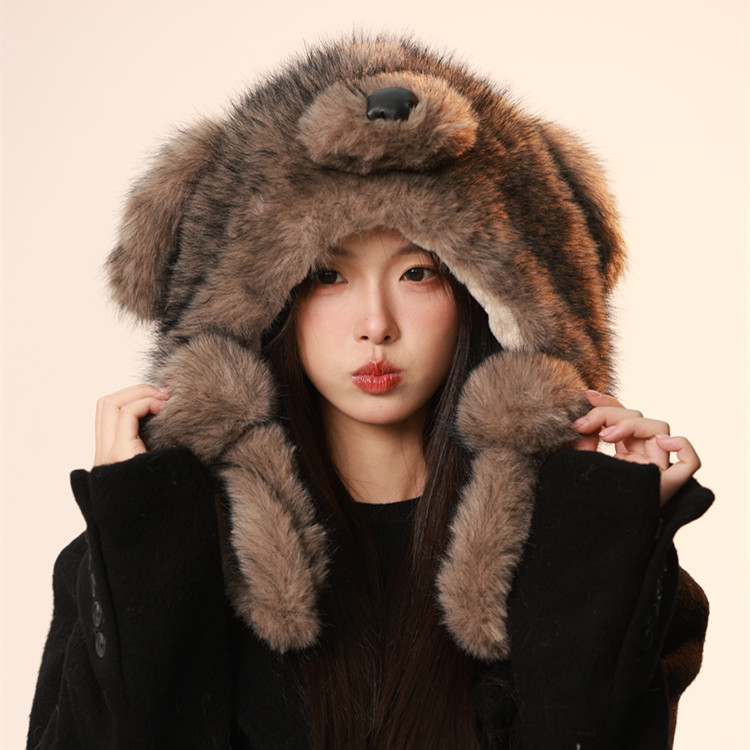 超级好rua丨毛感巨蓬松丨小狗帽