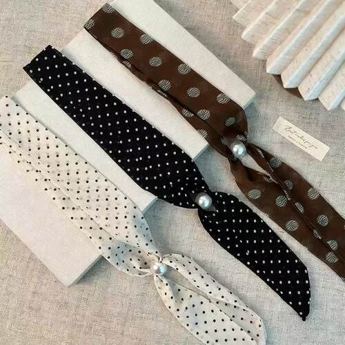 【元气珠子领巾】早春新款韩系ins串珠丝巾女系脖装饰项链领巾