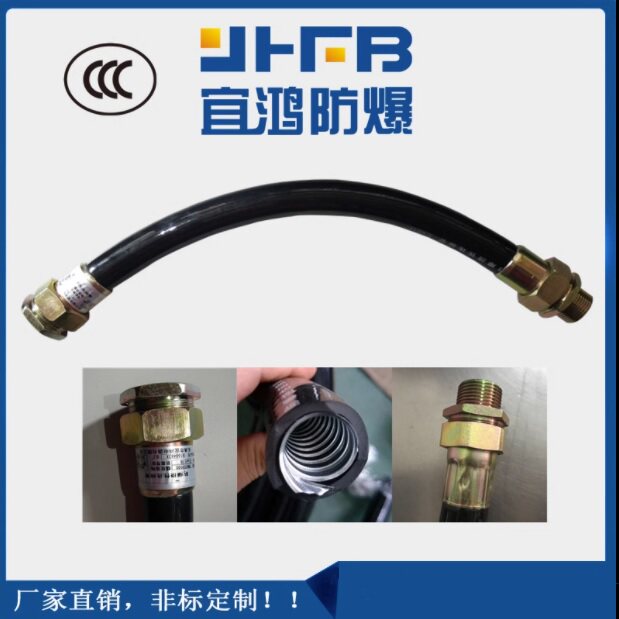 防爆软管 BNG防爆挠性连接管金属软管不锈钢橡胶四分六分一寸双内