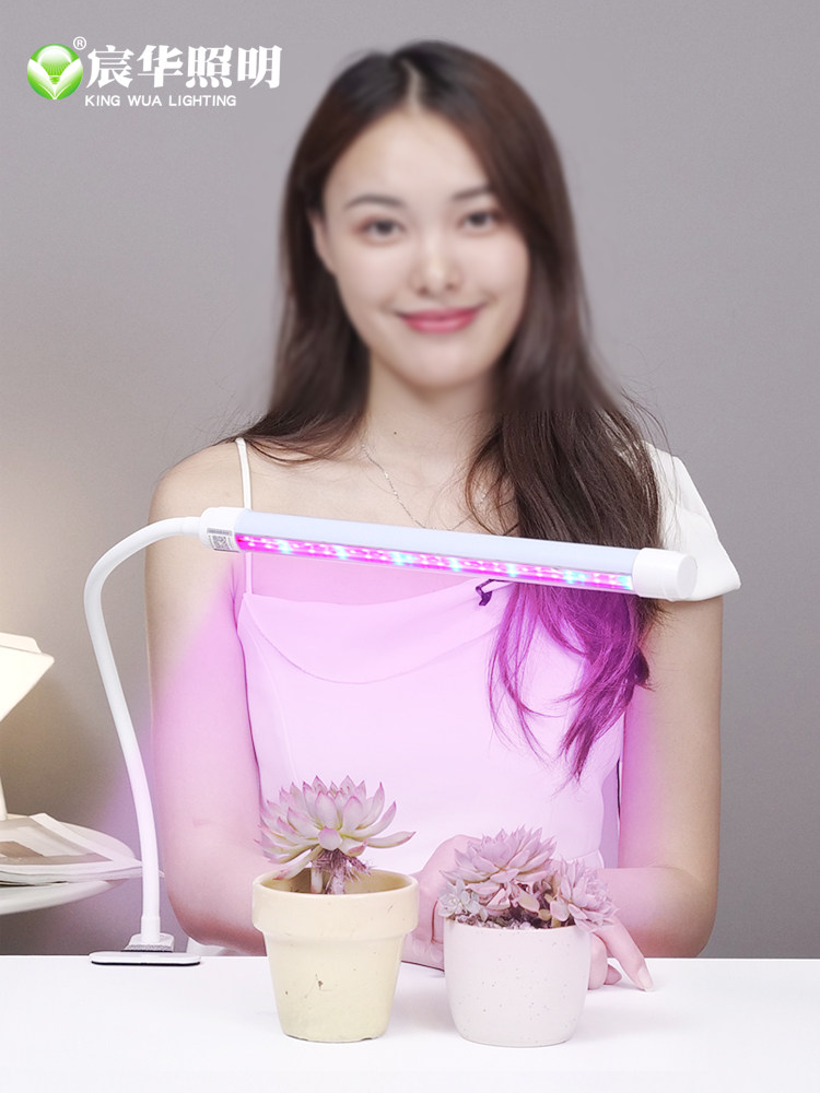 宸华多肉上色植物生长补光全光谱花卉育苗绿植防徒盆景桌面夹子灯