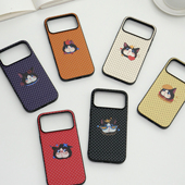 里面LM｜屁桃猫波点系列真皮手机壳清新日常卡通保护壳可爱治愈简约软壳个性 保护壳小众适用于苹果华为