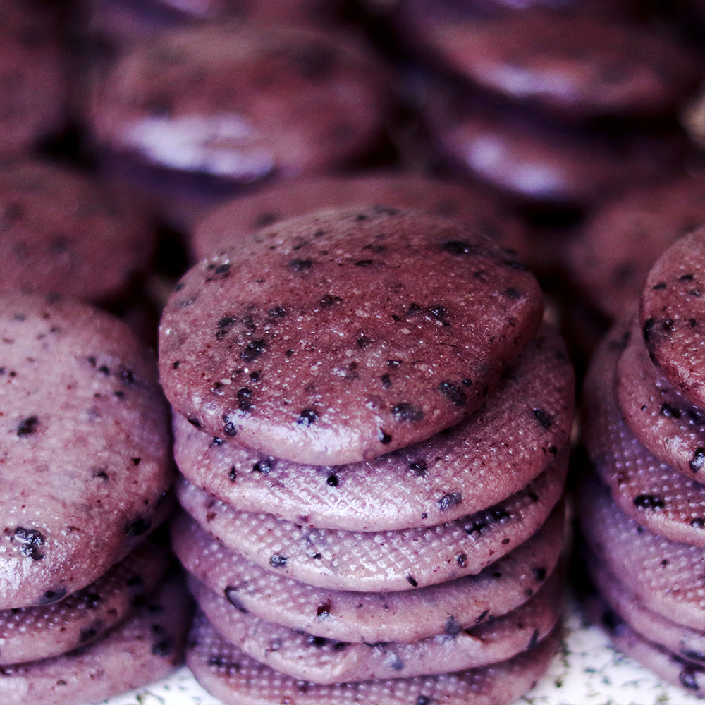 黑糯米紫米五谷红糖糯米糍粑纯手工麻糍年糕贵州湖南湖北特产小吃