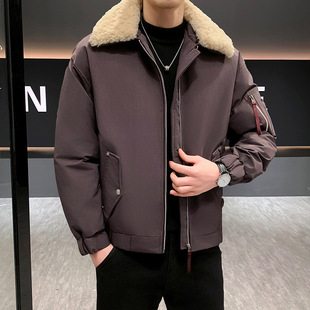 棉服男款2025新款冬季连帽冬装外套男士大码冬天棉衣男生男装棉袄