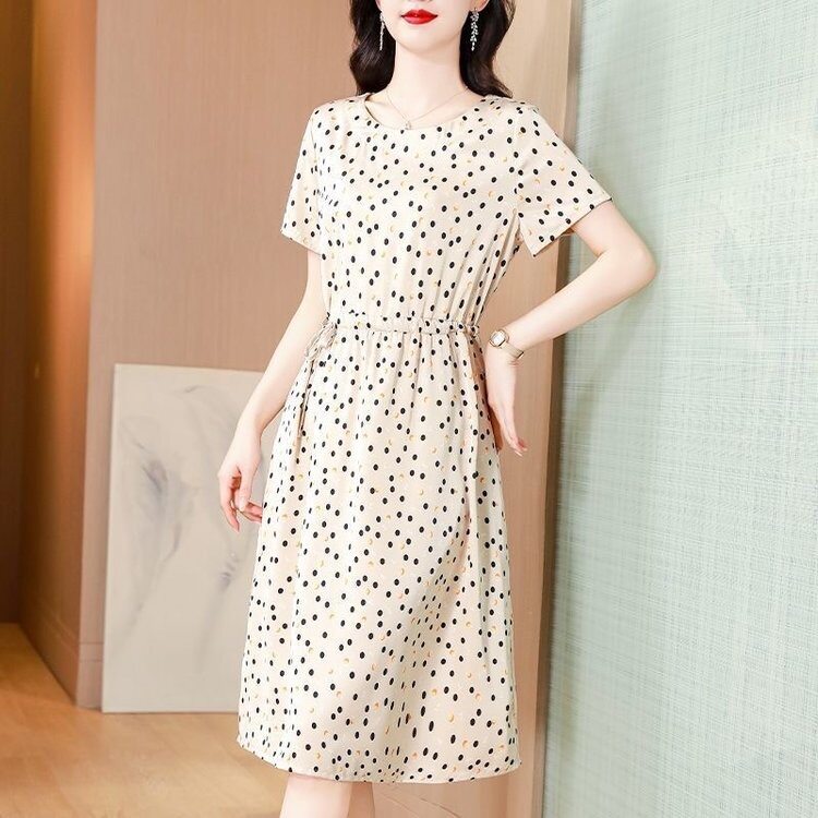 2026新款妈妈端庄大气夏装短袖连衣裙中老年女夏季国风夏天长裙子