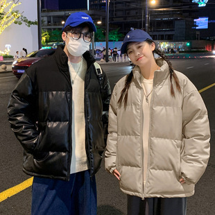 2025新款冬天棉服男冬季加厚棉衣青少年连帽外套初中高中学生棉袄