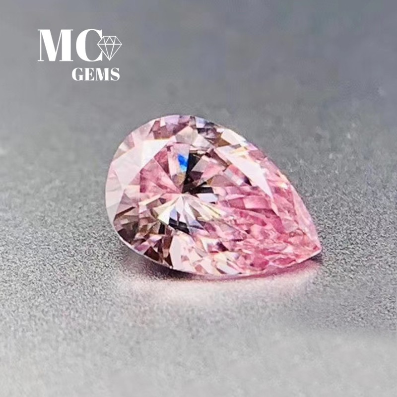 Fancy Pink 粉钻淡彩淡粉钻美国进口柔情水滴可爱甜美钻ins推荐潮