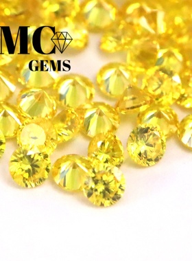 金黄锆石DIY饰品配件0.8-3.0mm小碎钻黄色瑞士钻碎钻粘补钻水钻