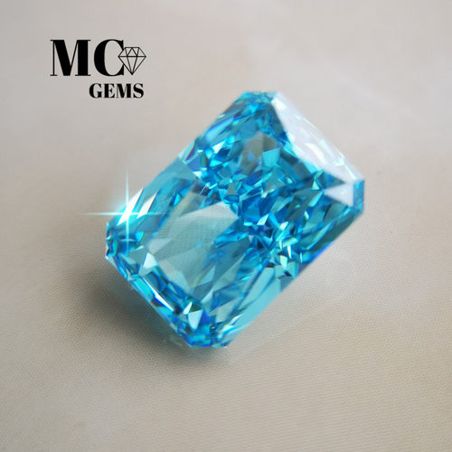 净透明亮海蓝宝石裸石雷迪恩10X14mm未镶嵌裸钻戒指吊坠耳钉配石