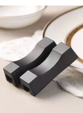 筷子托塑料垫黑色酒店餐厅餐桌筷子枕商用高档支架