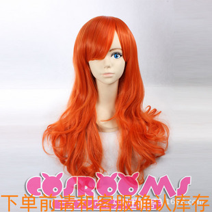 cosplay假发假毛海贼王2年后娜美 橘红色桔红色微卷发 长直发长发