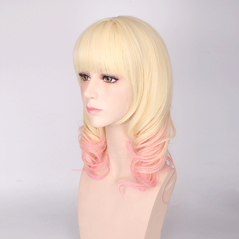 魔鬼恋人粉色短发假毛