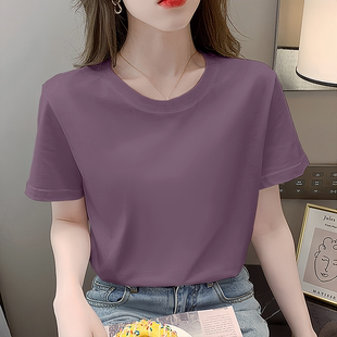 夏季 短袖 潮流圓領(lǐng)百搭2025新款 寬松大碼 時尚 休閑女士洋氣顯瘦上衣