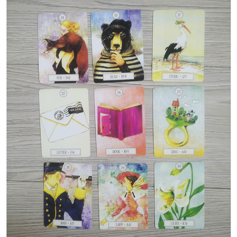 梦之旅雷诺曼之家卡牌 可爱漫画风格卡牌尺寸 6.3cm x 8.8cm 36张