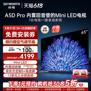 65英寸内置回音壁Mini 家用液晶电视 LED电视机 创维65A5D Pro