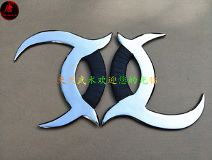 子午鸳鸯钺不锈钢双钺八卦钺冷兵器短器械小钺