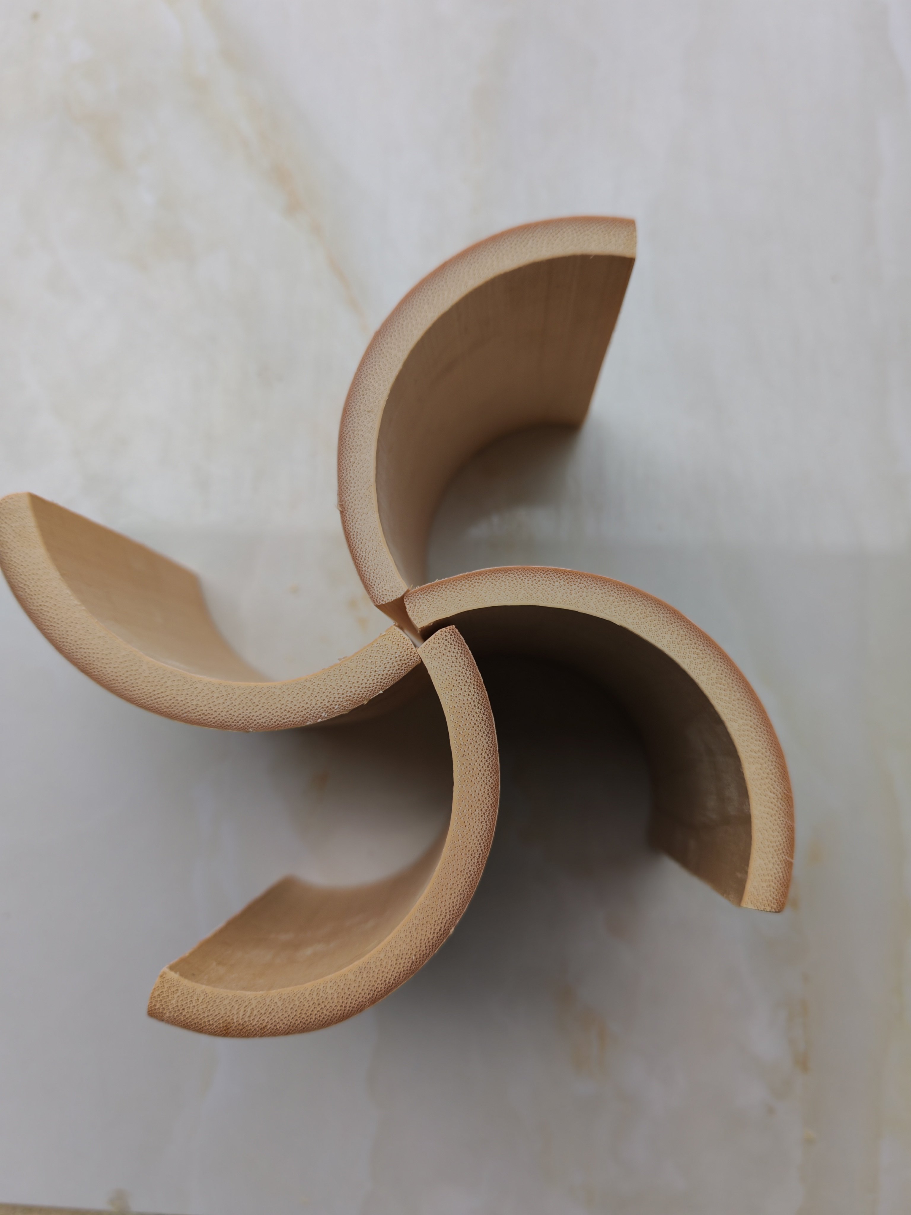 竹子 竹瓦片无节空心对半开造型装饰摆设婚庆活动宴席竹子制品