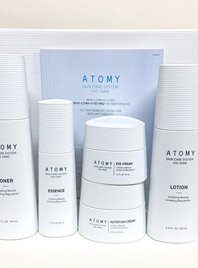 艾多美菲颜水润5件套atom美韩国正品官方面眼霜化妆水乳精华液五