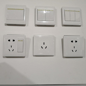 起帆西蒙系列开关五孔插座 出租房工程系列专用插座 86型面板