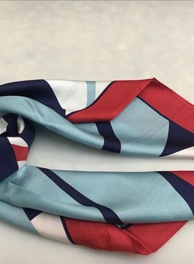 清新大叶子简洁丝巾外贸出口特价尾货MAR 家真丝绸围巾12MM