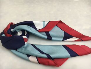 清新大叶子简洁丝巾外贸出口特价 家真丝绸围巾12MM 尾货MAR