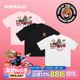 MMLAB MRMAI龙年限定系列白色黑色宽松刺绣加厚重磅圆领短袖 T恤