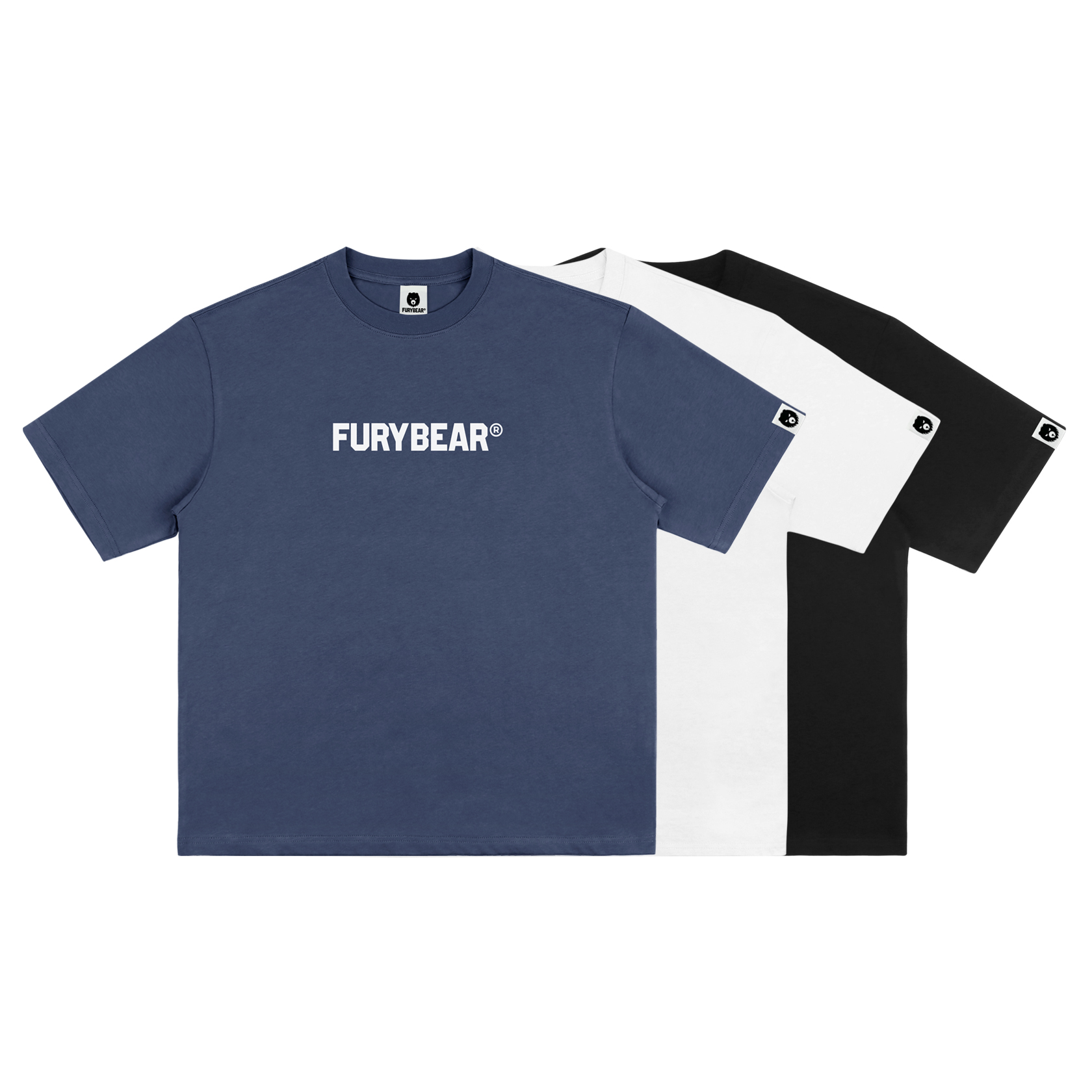 夏季纯色短袖宽松MCREWFURYBEAR