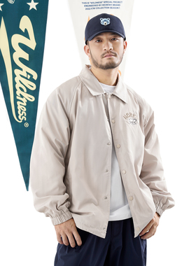 MCREW WILDNESS户外系列秋冬运动简约浅卡其藏青教练夹克风衣外套