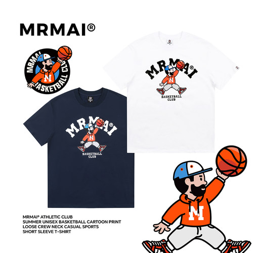 MRMAI夏季凉感速干宽松短袖T恤