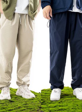 MCREW WILDNESS户外系列春秋款简约直筒刺绣藏青卡其米休闲长裤