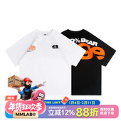 HugeBear系列夏季 刺绣加厚重磅蝙蝠袖 落肩宽松版 MCREW 短袖 T恤